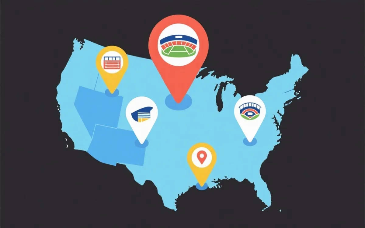 举办地与场馆示意图