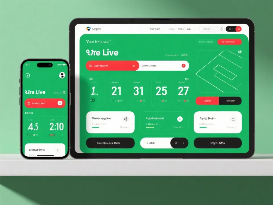 实时比分与数据看板示意图