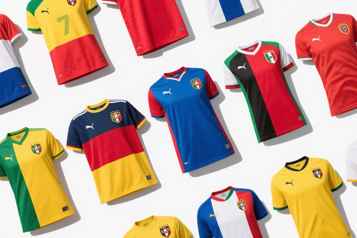 国家队参赛球队视觉汇总示意图