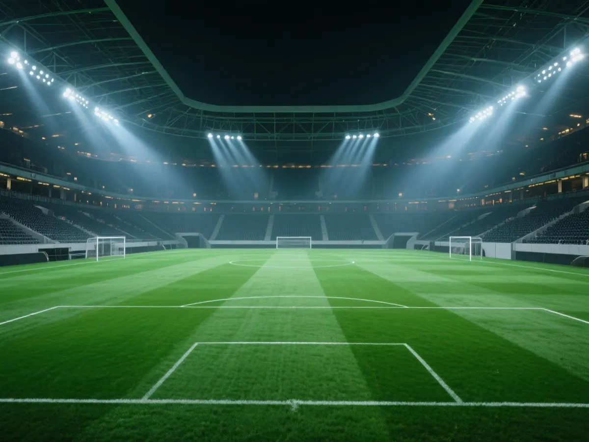 现代化足球场馆示意图